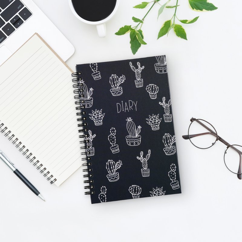 13 x 21 cm Spiral Kapaklı Çizgili Defter – Baskısız